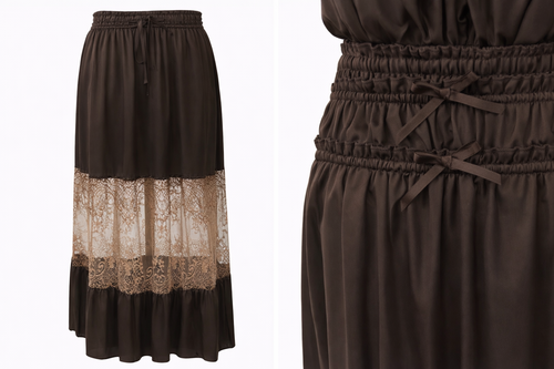 C&C - Maple Blossom Satin Skirt