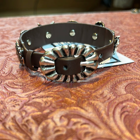 Turquoise Concho Cable Cuff