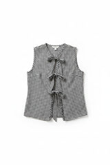 Gingham Bow Vest