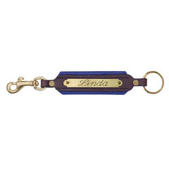 Hav/Blue Padded Leather Key Chain WSP