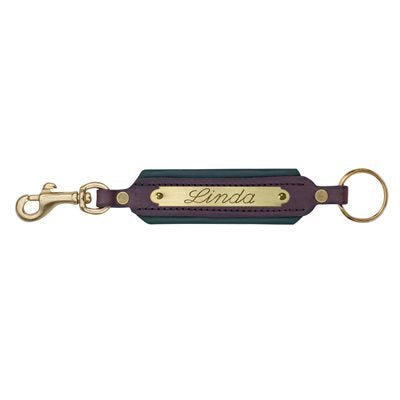 Hav/Htr Grn Padded Leather Key Chain WSP