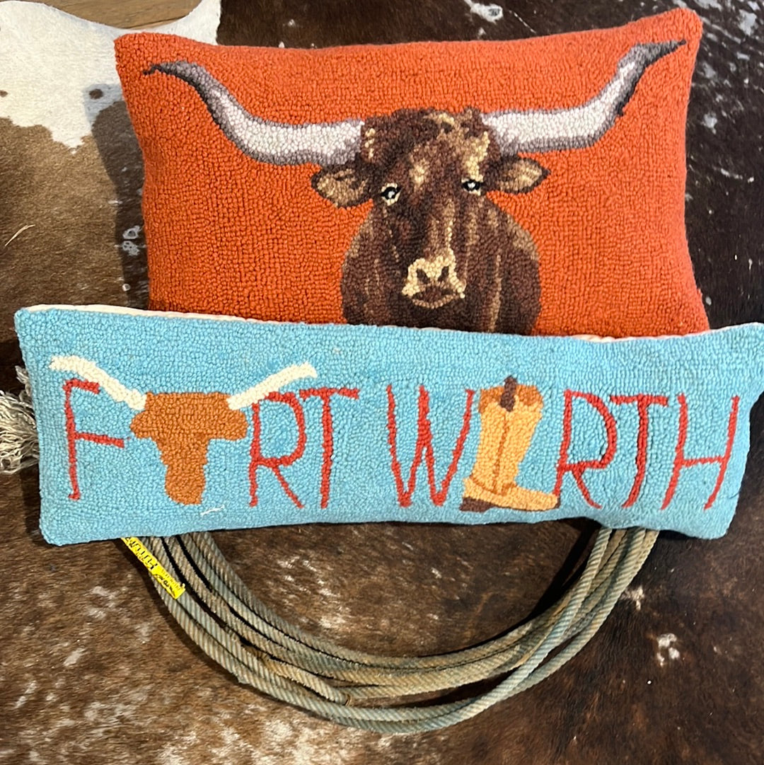 Does Fort Worth Cross Your Mind Hook Pillow