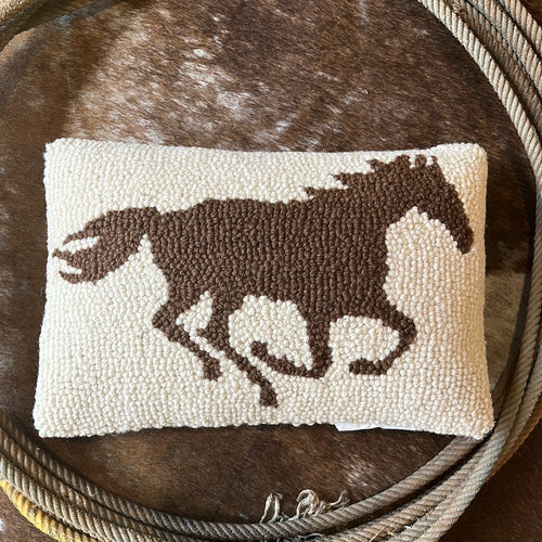Running Wild Horse Hook Pillow