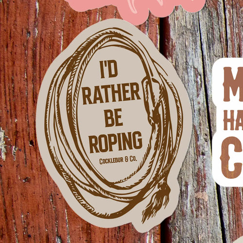 Roping Sticker