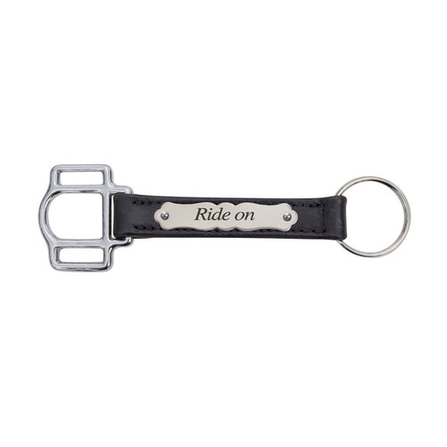 Black Halter Leather Key Chain WSP