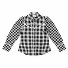 Gingham Cowgirl Button Down