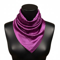Purple Jacquard Wild Rag