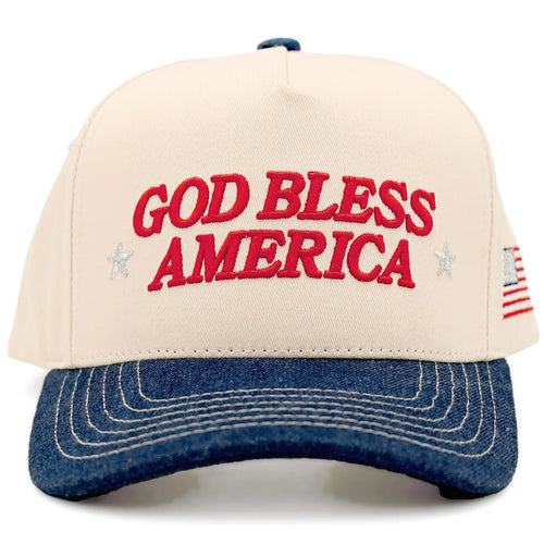 God Bless America Trucker Cap