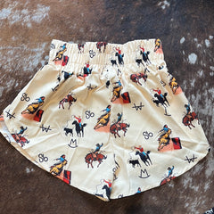 Western Printed Shorts