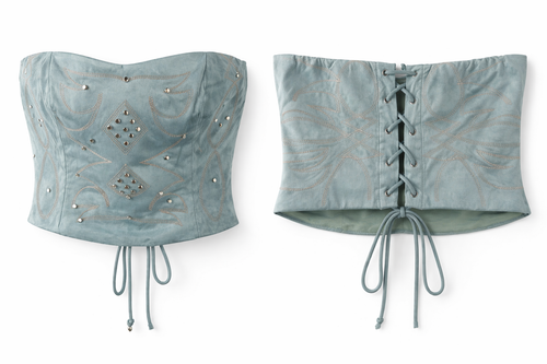 C&C - Feeling Bluez Blue/Grey Tube Top