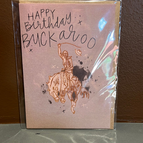 Buckaroo Birthday Card- Blank