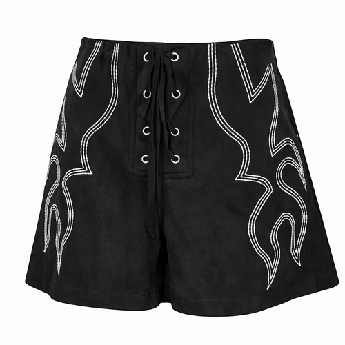 C&C - Banded Stitch Black Shorts