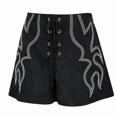 C&C - Banded Stitch Black Shorts