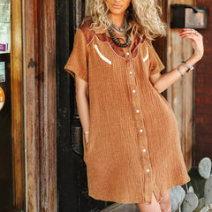 Rank Retro Saddle Dress