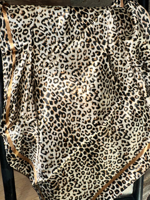 Tan Leopard Wild Rag