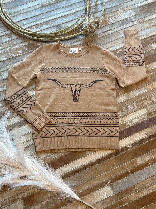 Cowtown Sweater - Brown