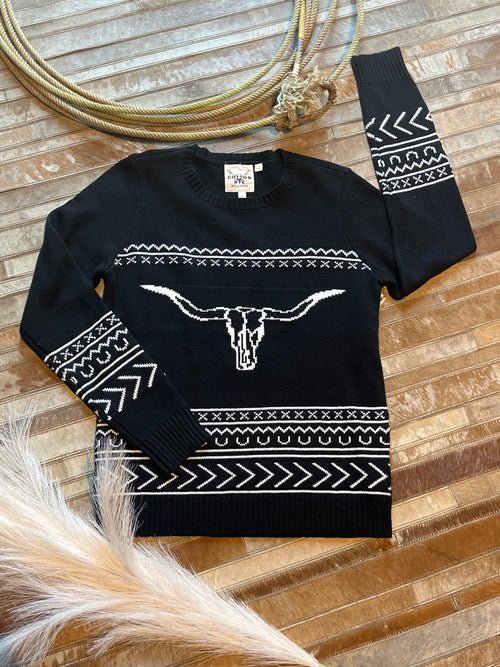 Cowtown Sweater - Black