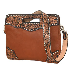 RT Tan Buckstitch Crossbody