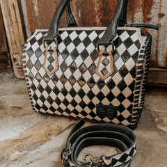 CSC Bailey Checkered Speedy Bag