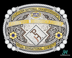 Customizable Eastern and Western National Champion Buckle