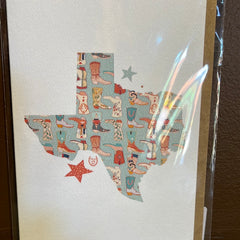 Texas Boot Card- Blank
