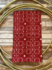Red Horseshoe Christmas Kitchen Towel