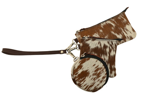 RT Cowhide Coin Purse Trio