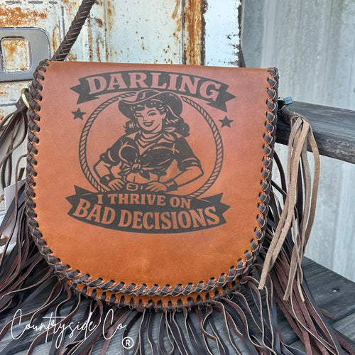 Bad Decisions Leather Purse