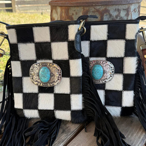 Perri's Leather Buckle Purse - Black