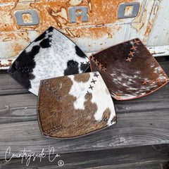 CSC - LARGE Cowhide Embossed Bowls