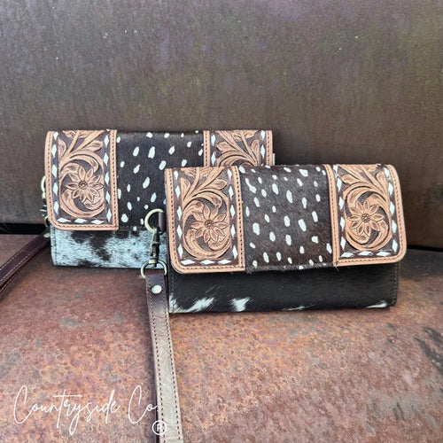 CSC Axis & Tooled Leather Wristlet