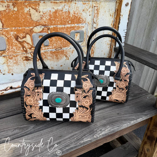 CSC - Anastasia Tooled Leather Speedy Bag