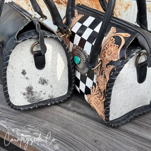 CSC - Anastasia Tooled Leather Speedy Bag