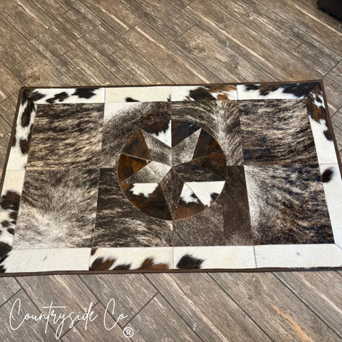 CSC Heritage Star Cowhide Rug