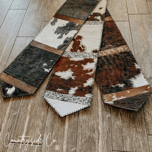 CSC - Couture Canyon Cowhide Table Runner