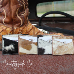 CSC - Mocha Cowhide Credit Card Holder