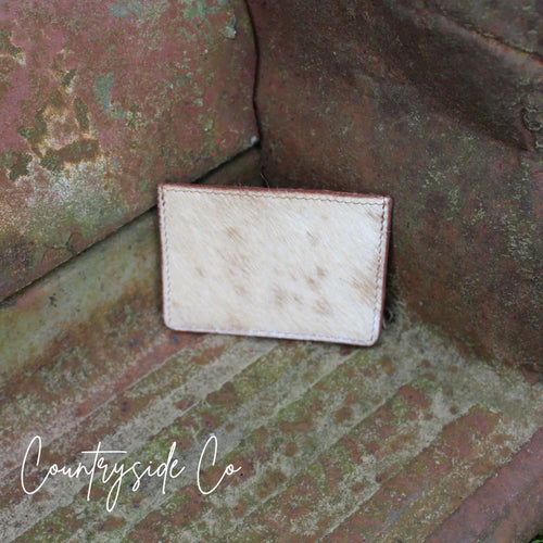 CSC - Mocha Cowhide Credit Card Holder