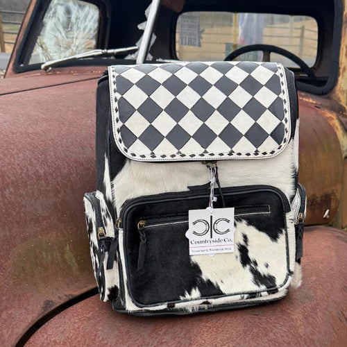 CSC - Checkered Cowhide Conceal Carry Backpack
