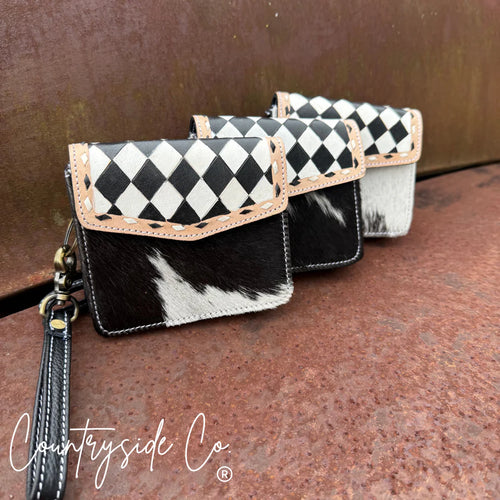 CSC - Cassie Checkered Wallet Wristlet