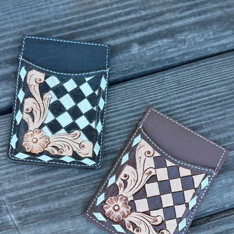 Perri's Leather Buckle Purse - Brown