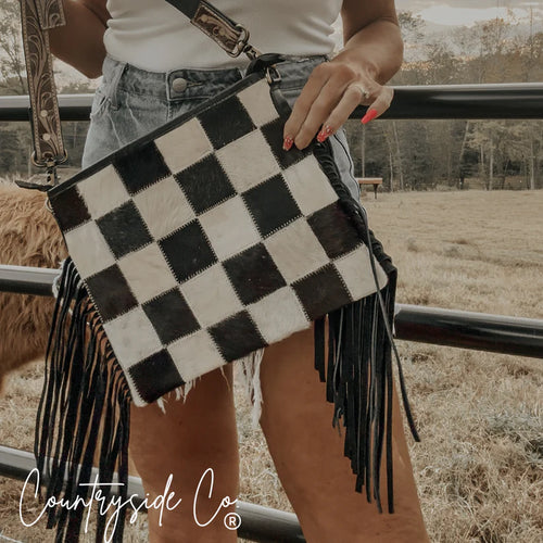 CSC - Rodeo Square Checkered Purse
