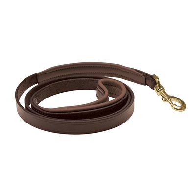 Hav/Brn Pad Lthr Dog Leash WSP
