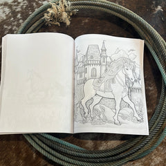 Dynamic Horses Coloring Book