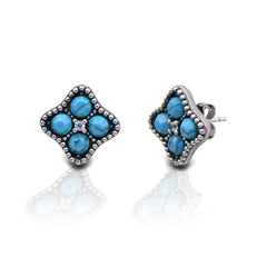KH Turquoise Cluster Earrings