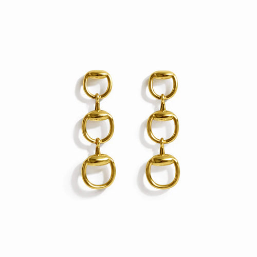 Golden Bit Earrings