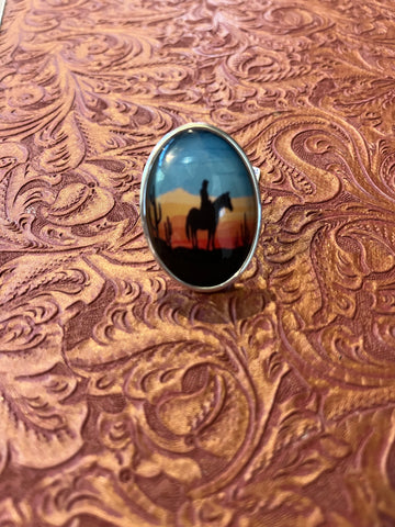 Turquoise Western Concho Earrings
