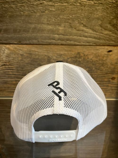 Cowgirl Hat Cap - Black/ White