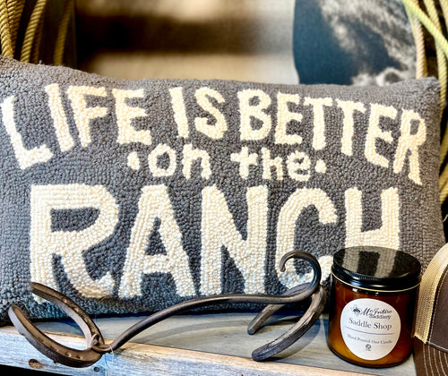 Life Is Better On The Ranch Hook Pillow
