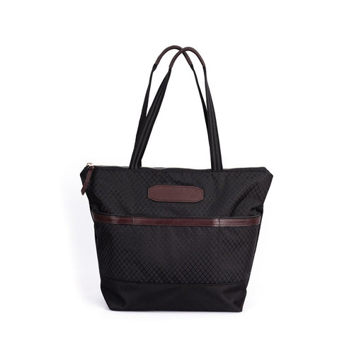 Tote Black w Leather Accents WSP