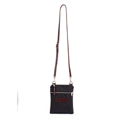Crossbody Black w Leather Accents WSP